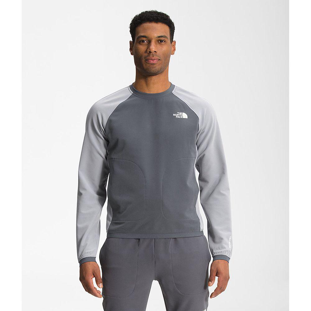 The North Face Tekware® Crewneck Ανδρικα Μπουφάν Fleece - Γκρι (AISK81643)